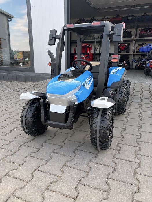 TRAKTOR na Akumulator Elektryczny Dla Dzieci 2X200W 24V 7Ah Przyczepka