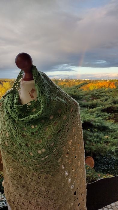 Chusta na szydełku handmade