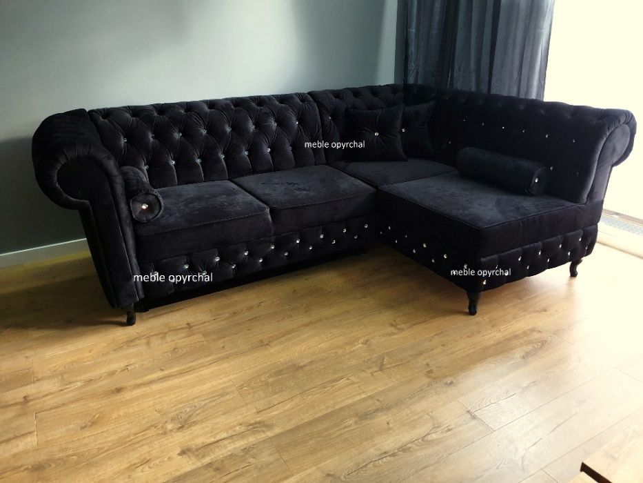 PRODUCENT!!!Piekny naroznik chesterfield glamour sofa kanapa NR.62