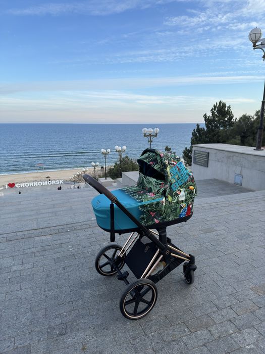 Коляска Cybex 2в1 + аксесуары,  б/у, лимитированная коллекция,