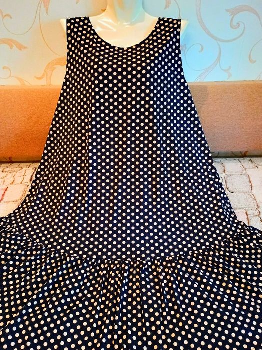 Сарафани/Сукні жіночі трикотажні з воланом . Опт та роздріб