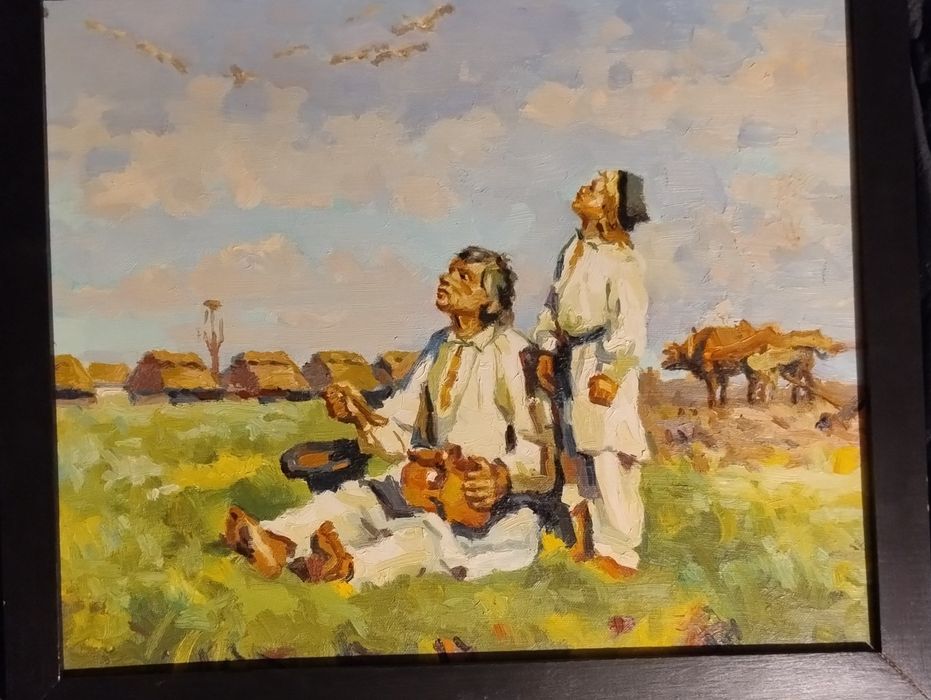 Obraz namalowany farbą olejną