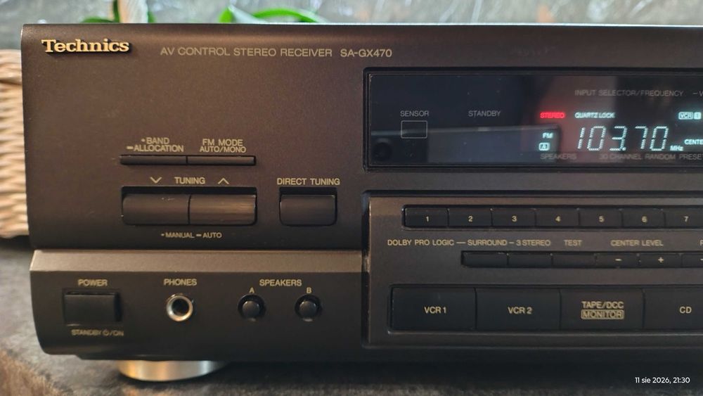 Technics SA-GX470 amplituner po fachowym przeglądzie - super stan