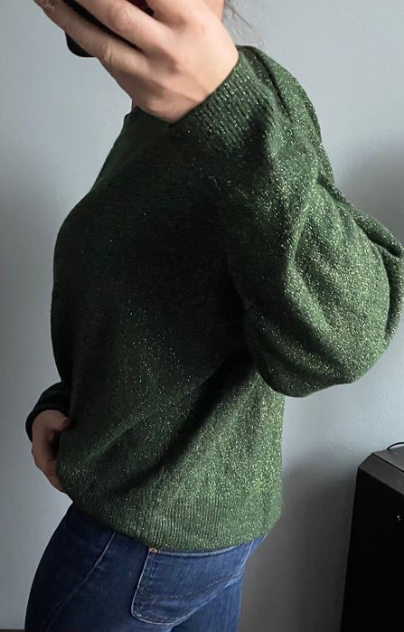 Błyszczący sweter XL