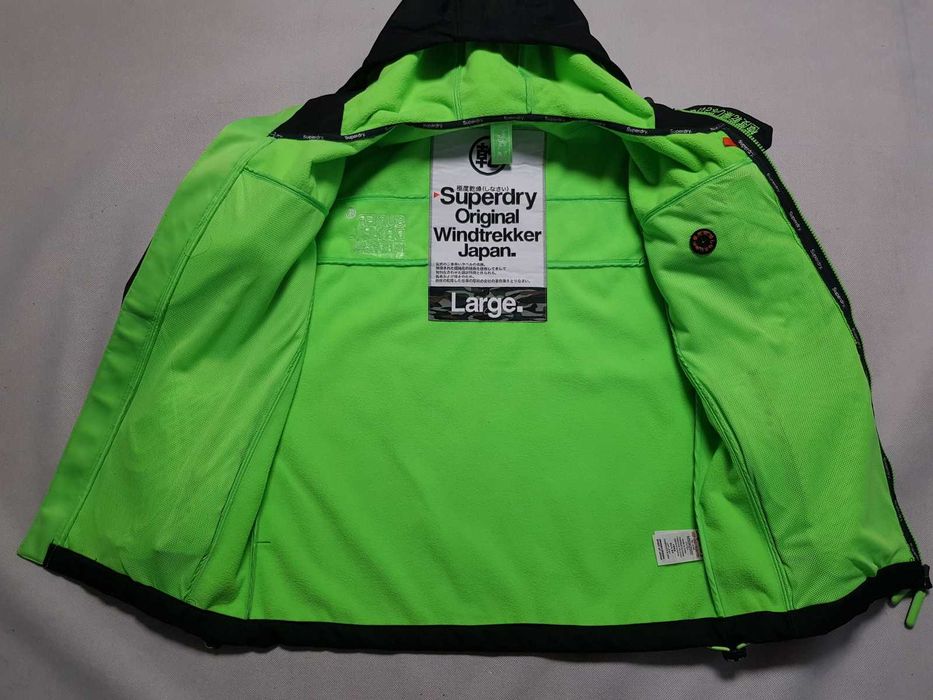 SUPERDRY - Windtrekker / Męska Kurtka Softshell roz. L/M Igła Stan