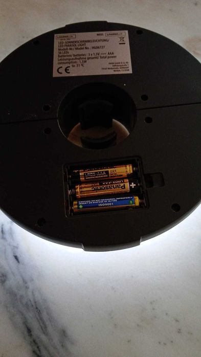 Lâmpada Led para guarda sol