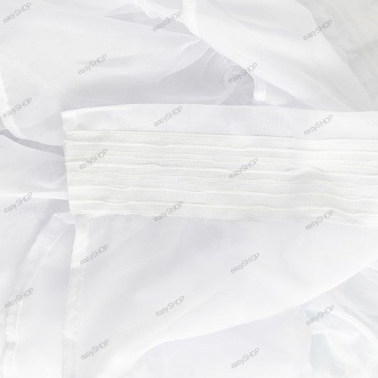 Gotowa krótka firana z falbankami