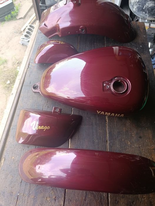 Cała karoseria Yamaha Virago 535 zbiornik paliwa boczki przód tył