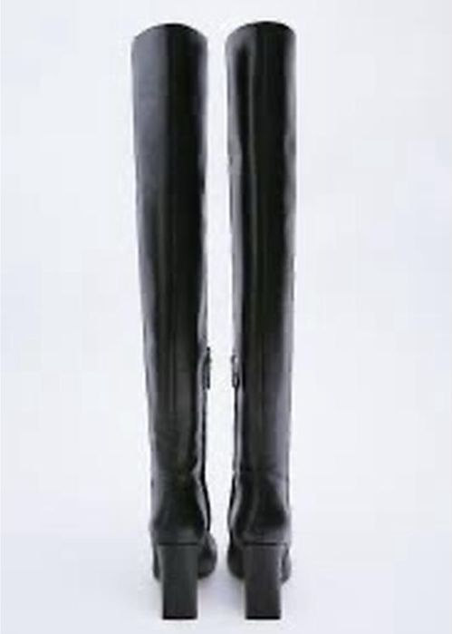 Чорні високі чоботи Zara