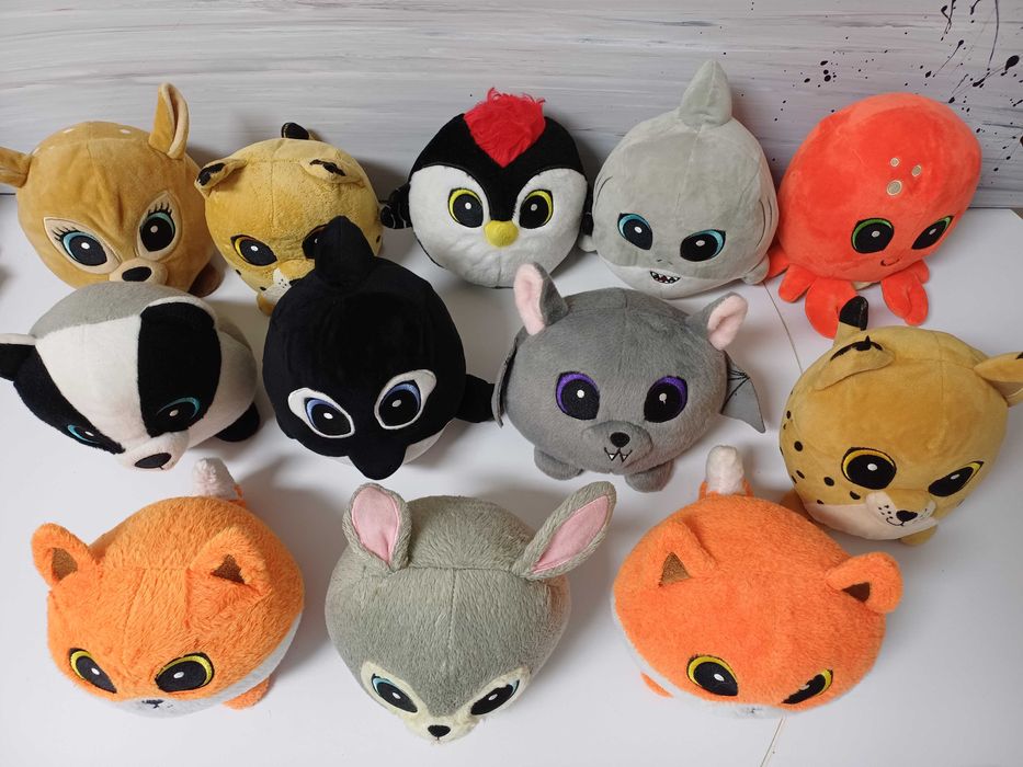 Peluches de animais 12 unidades