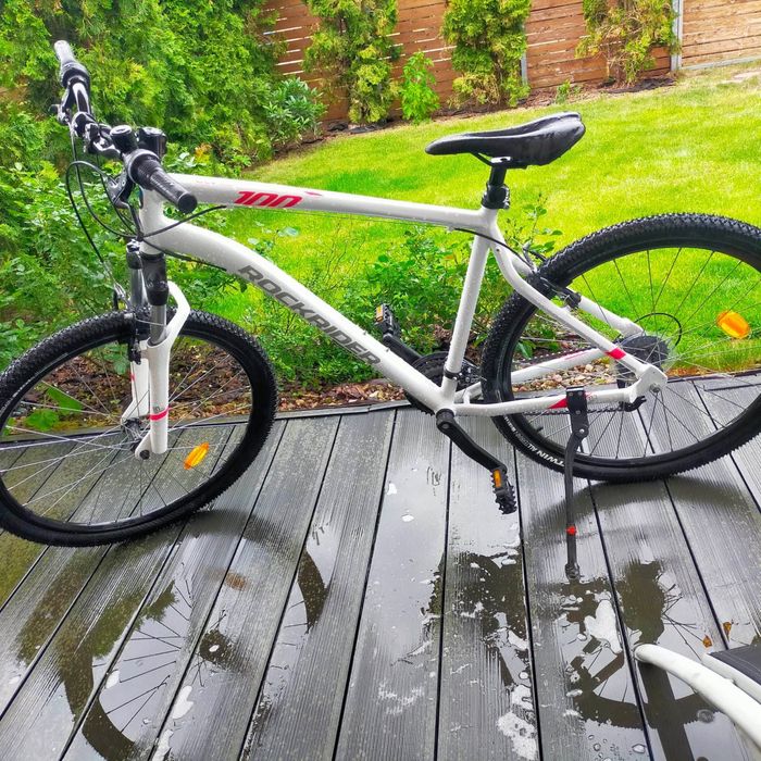 Rower damski górski MTB Rockrider ST 100 27,5 cala biało-różowy ...