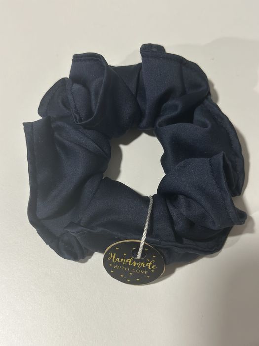 Gumka do wlosow granatowa scrunchie