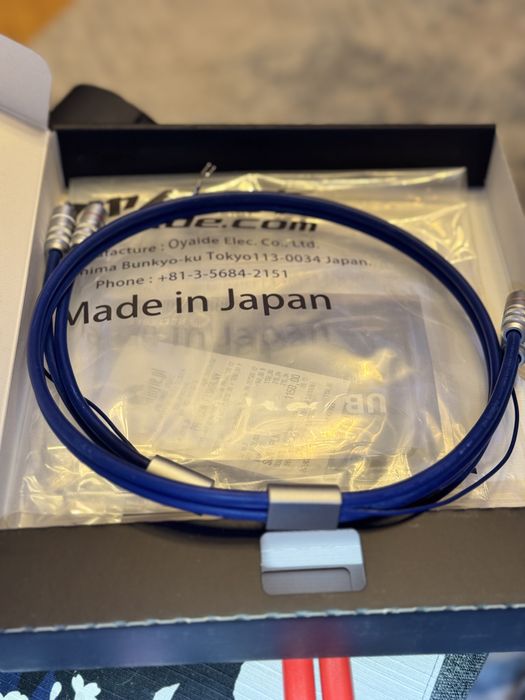 Oyaide PA-2075 RR V2 1m RCA 102 SSC Japan – jak nowy