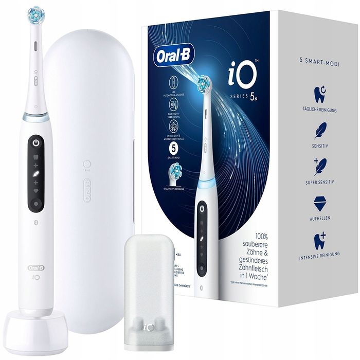 outlet oral-b io series 5 szczoteczka elektryczna biała magnetyczna timer