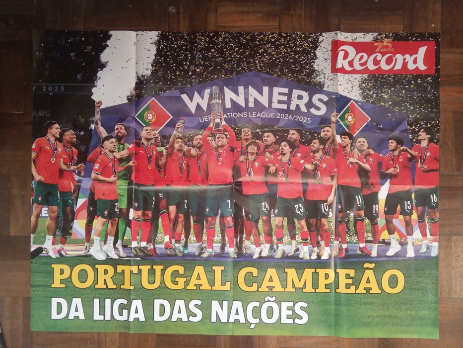 Poster - Portugal Campeão - Liga das Naçoes - 2025.Novisismo.