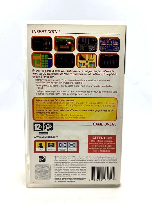 Namco Museum Battle Collection PSP Po Angielsku