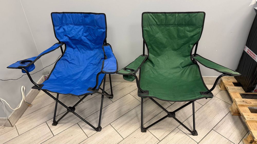 2 krzesła turystyczne z pokrowcami