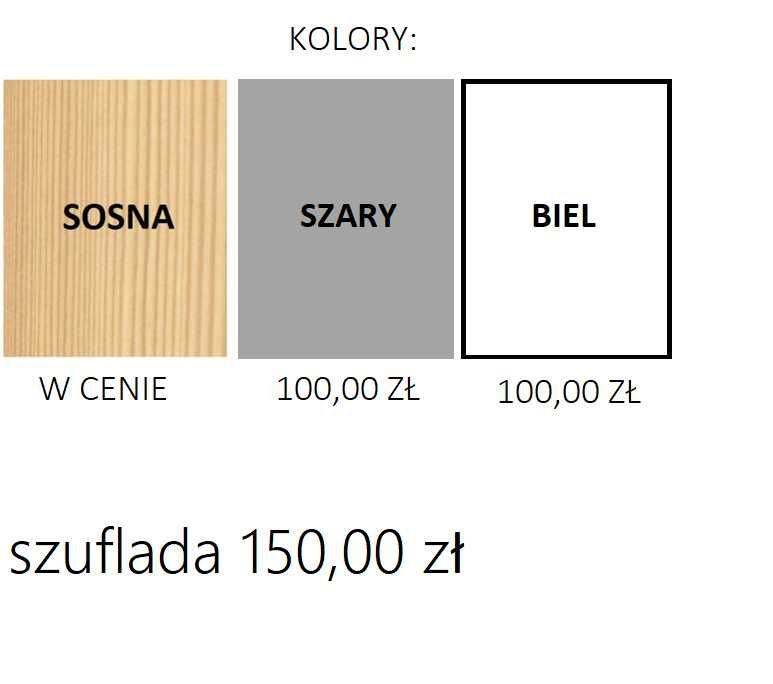 Dziecięce łóżko LUNA 2 z materacami w cenie!
