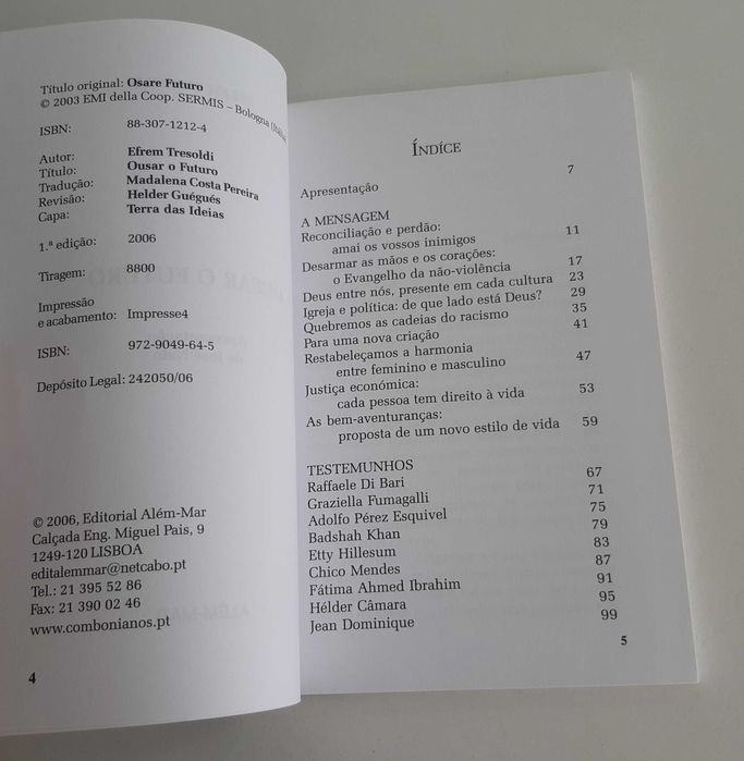 Livro Ousar o Futuro de Efrem Tresoldi