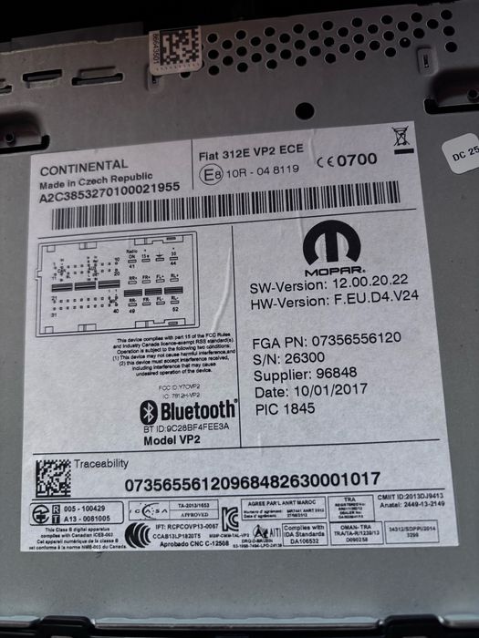 Rádio Fiat 500C