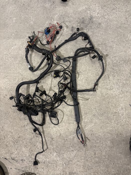 Wiązka silnikowa silnika bmw e46 320d 2.0d 150km m47n turbo na gruszkę