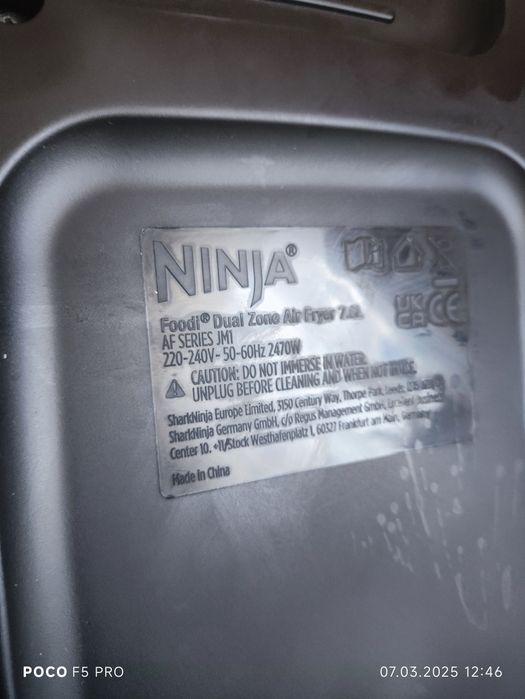Мультипіч Ninja Fryer Dual Zone AF300EU Air Fryer