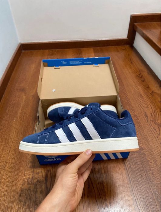 Buty Do Chodzenia Szkoły Adidas Campus 00s niebieskie granatowe streetwear sneakersy