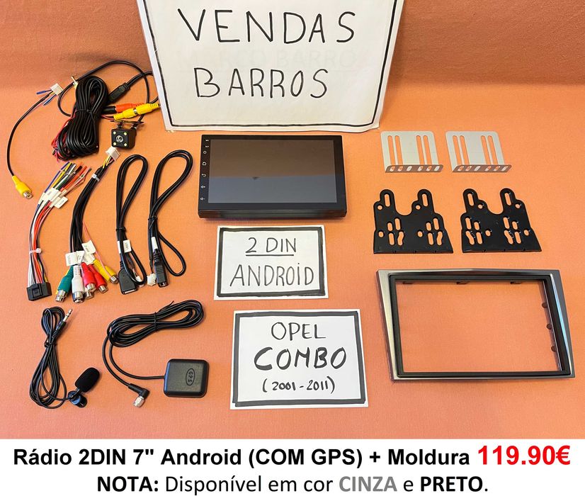 Rádio 2DIN • OPEL Combo C / D (2001 a 2018) • Android GPS [4+64GB]