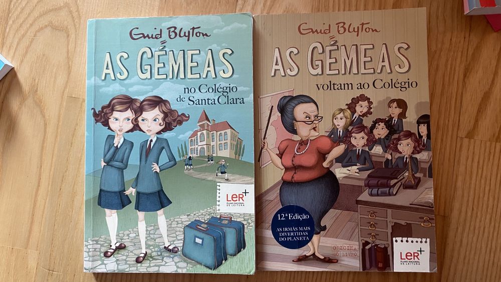 2 livros da coleção as gêmeas