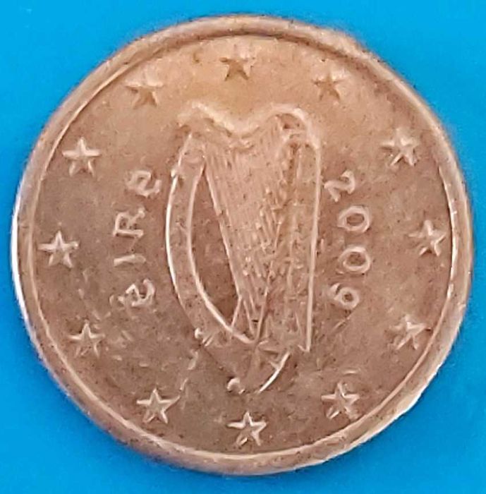 1 cêntimo de 2009 da Irlanda, Harpa
