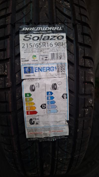 Новые шины premiorri solazo 215/65 r16