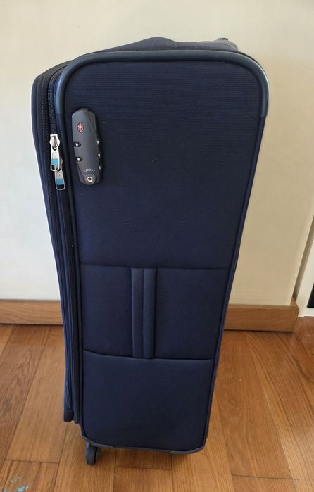 Mala grande SAMSONITE Super Light - Azul escura - Oportunidade!