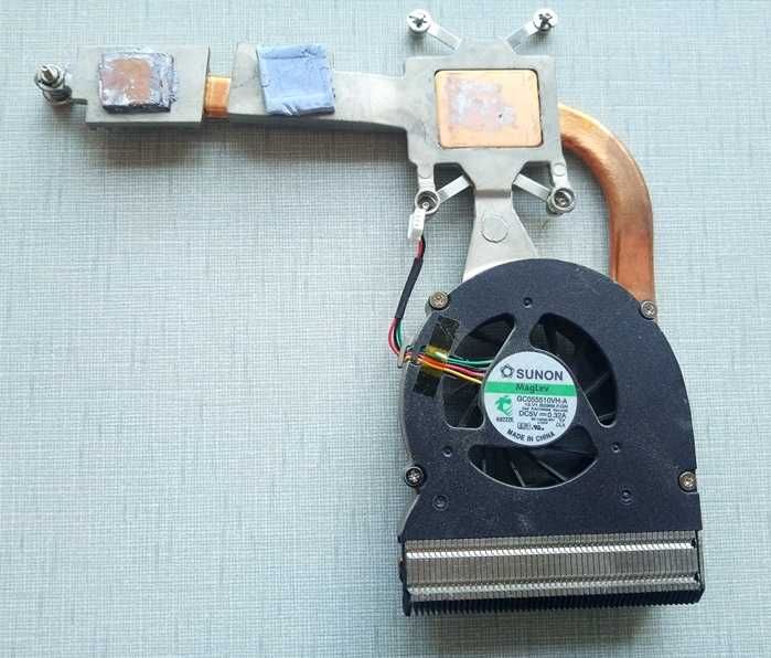 Система охлаждения к ноутбуку sunon gc055510vh-a с трубкой