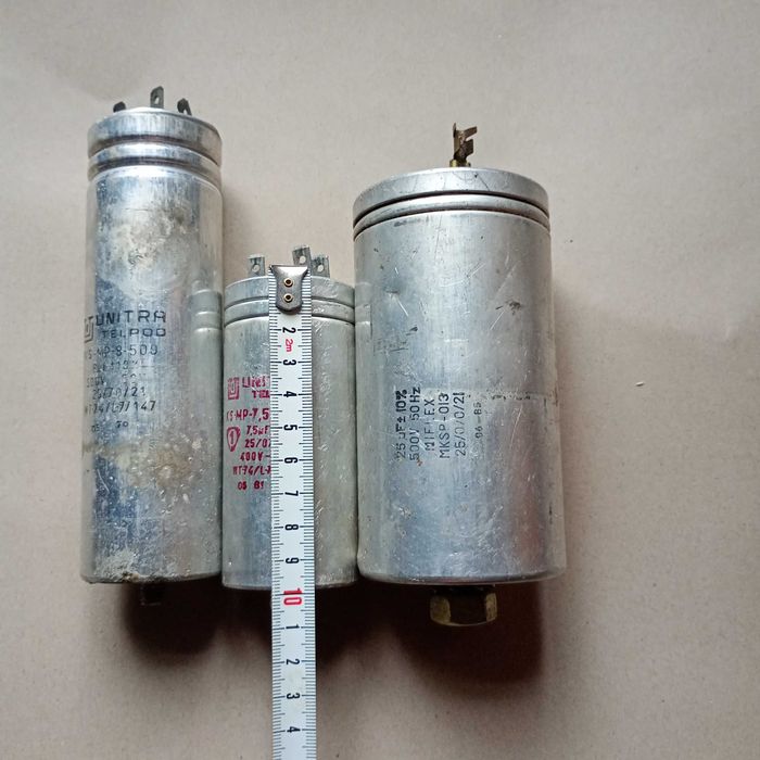 Kondensator UNITRA 7,5/400, 8/500, Miflex 25/500