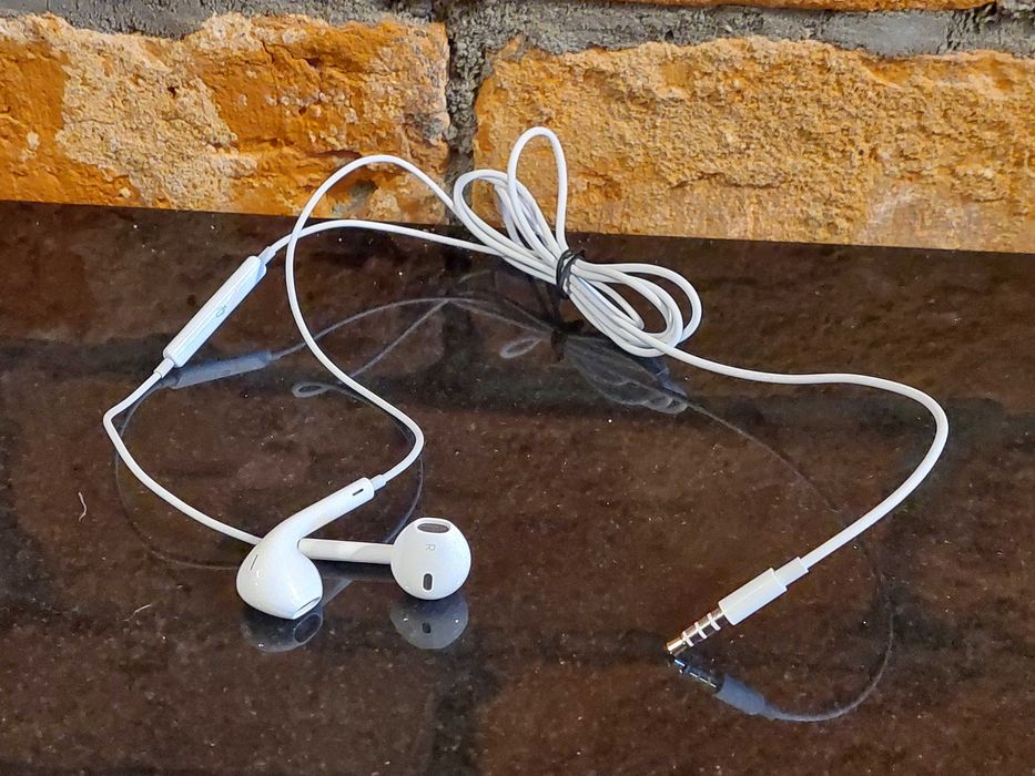 Słuchawki douszne APPLE EarPods jack 3,5mm pilot mikrofon orygina NOWE