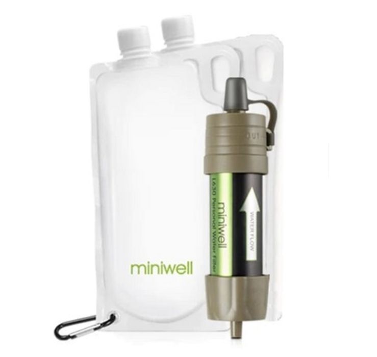 Фільтр Miniwell L630B + 2 пляшки для води, фільтр для води