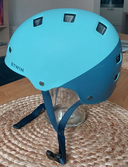 Kask rowerowy dla dzieci Btwin Decathlon orzeszek rozmiar M