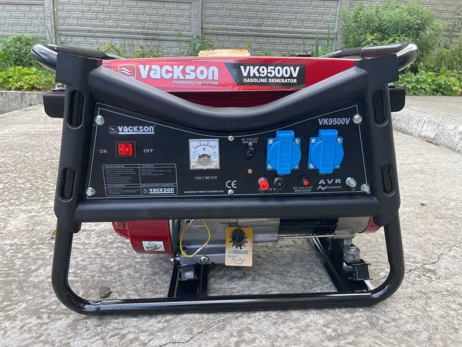 Бензиновий генератор Vackson VK9500V 3.8кв МІДЬ! AVR. Ручний стартер!