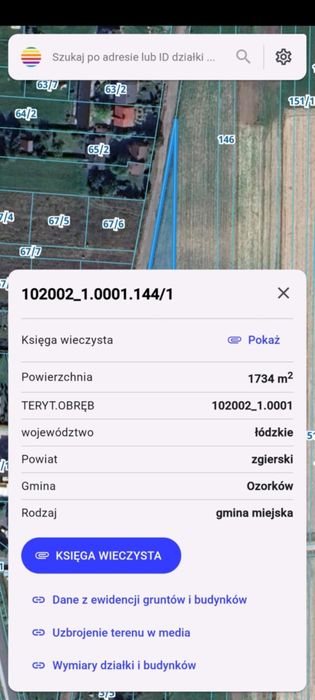 Sprzedam działke