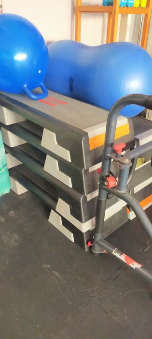 Banco abdominal, body, STEP's Reebok, banco ABS, suporte vertical Abdo