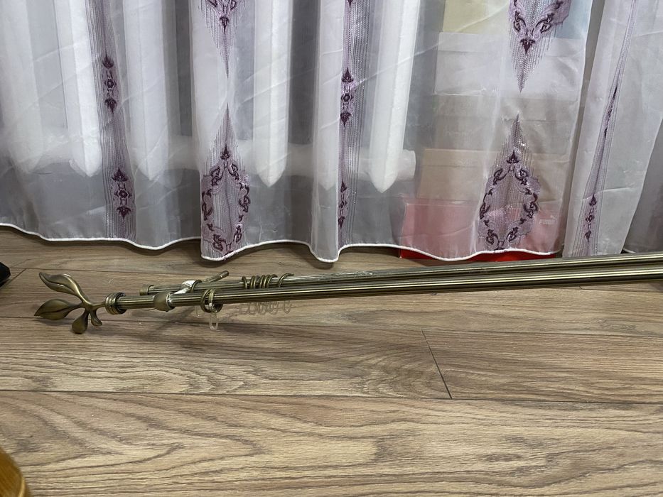 Кований карниз двійний