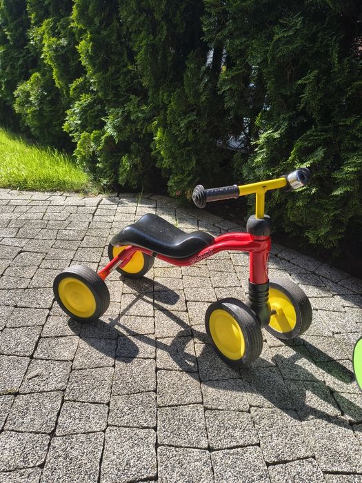 PUKY rower rowerek czterokołowy biegowy czerwono żółty czerwony 4 Koła