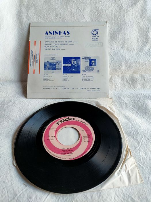 Disco Vinil Single Cantares de Ponte de Lima