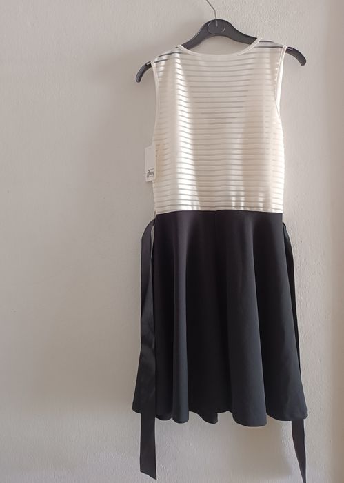 Vestido novo preto/branco