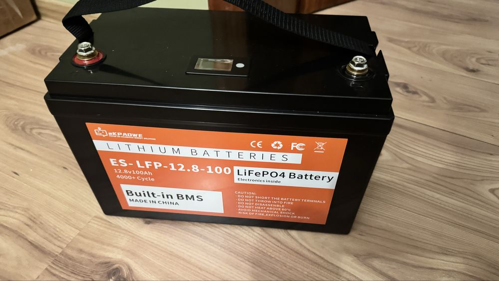 Аккумулятор АКБ 12v 100ah Lifepo4 літій залізо фосфат