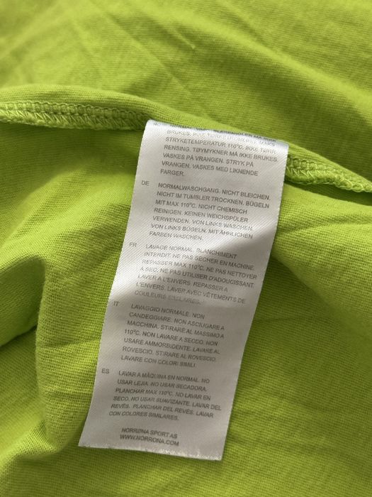 Koszulka Norrona M Tshirt Logowany Viking Falketind Zielona Gorpcore