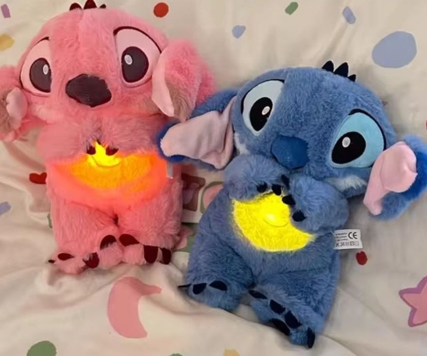 Акція!Дихаючий Стіч нічник лампа Stitch Disney з рухомими вушками 30см