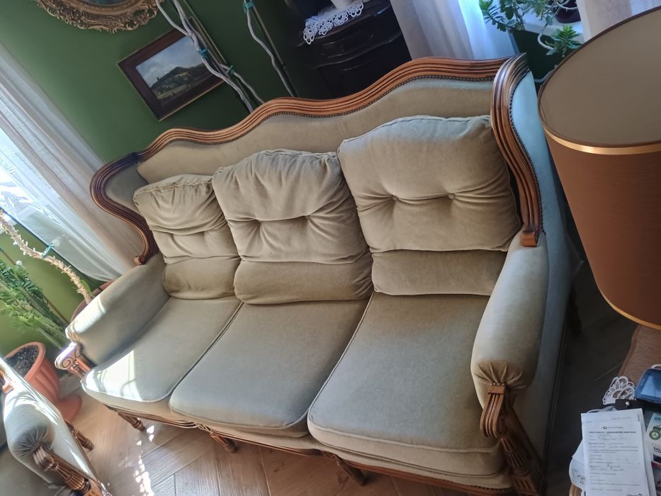 Sofa + 2 fotele do renowacji