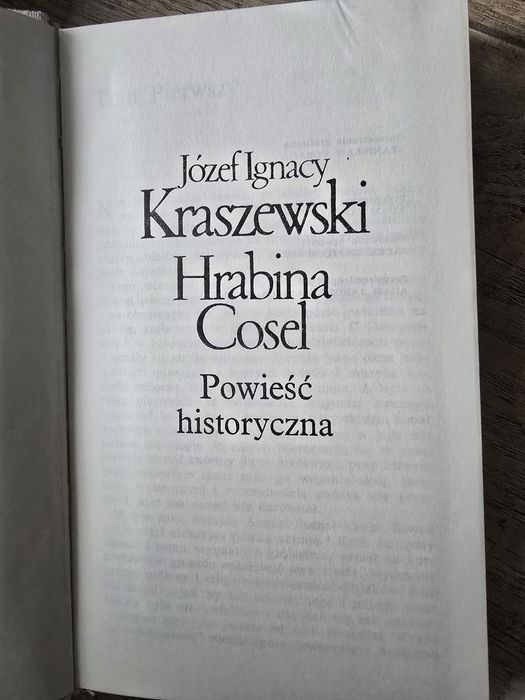 Józef Ignacy Kraszewski "Hrabina Cosel"