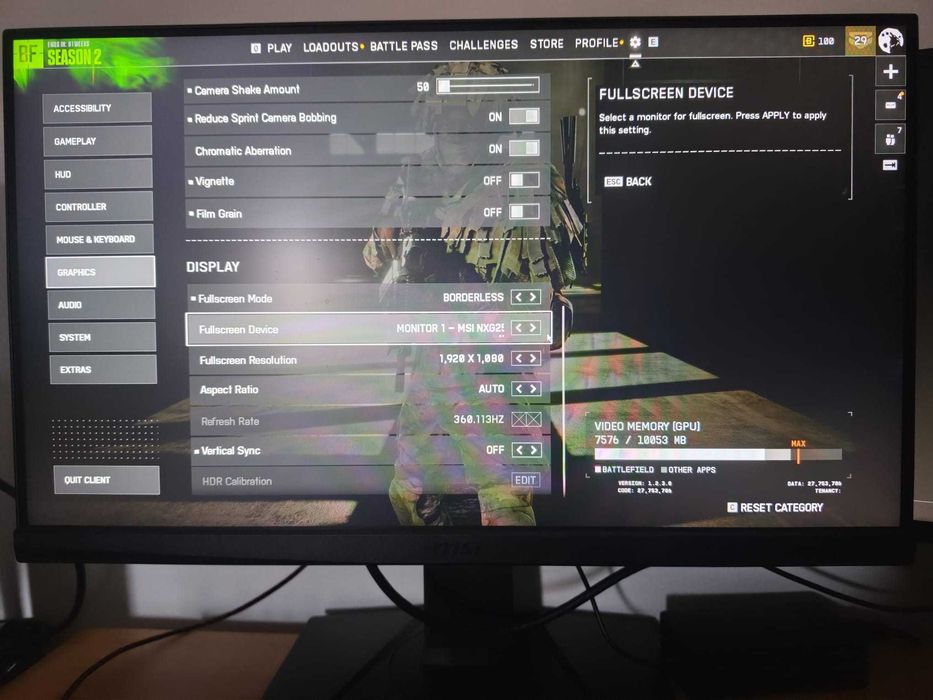Monitor MSI Oculux NXG253R